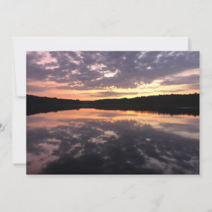 Sonnenaufgang über dem Bärensee Mitteilungskarte
