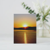 Sonnenaufgang über dem Bibersee Arkansas Postkarte (Stehend Vorderseite)