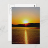 Sonnenaufgang über dem Bibersee Arkansas Postkarte (Vorne/Hinten)