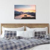 Sonnenaufgang über dem Bled-See Leinwanddruck (Insitu (Schlafzimmer))
