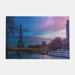 Sonnenaufgang über dem Eiffelturm - Paris, Frankre Fußmatte