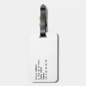 Sonnenaufgang über dem Eiffelturm - Paris, Frankre Gepäckanhänger (Rückseite vertikal)