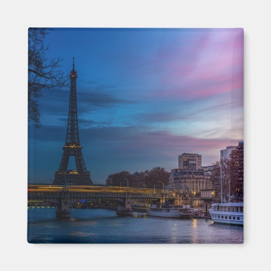 Sonnenaufgang über dem Eiffelturm - Paris, Frankre Magnet (Vorne)