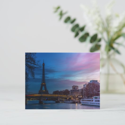 Sonnenaufgang über dem Eiffelturm - Paris, Frankre Postkarte (Stehend Vorderseite)