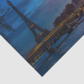 Sonnenaufgang über dem Eiffelturm - Paris, Frankre Seidenpapier (Ausschnitt)