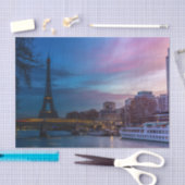 Sonnenaufgang über dem Eiffelturm - Paris, Frankre Seidenpapier (Handwerk)