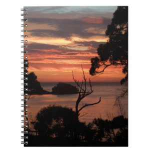 Sonnenaufgang über dem Freycinet Np Notizblock