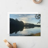 Sonnenaufgang über dem Georgia Lake Mitteilungskarte (Vorderseite/Rückseite Beispiel)