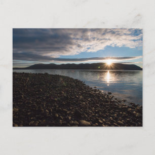 Sonnenaufgang über dem Hudson Postkarte