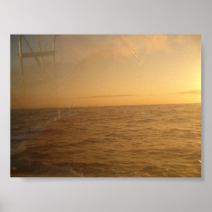 Sonnenaufgang über dem Meer in Cabo Poster