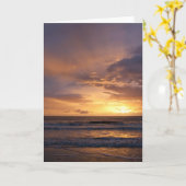 Sonnenaufgang über dem Meer Karte (Gelbe Blume)