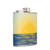 Sonnenaufgang über dem Ozean Neubeginn Flachmann (Rechts)