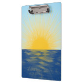 Sonnenaufgang über dem Ozean Neubeginn Klemmbrett (Links)