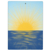 Sonnenaufgang über dem Ozean Neubeginn Klemmbrett (Rückseite)