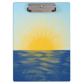 Sonnenaufgang über dem Ozean Neubeginn Klemmbrett (Vorderseite)