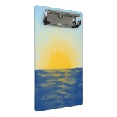 Sonnenaufgang über dem Ozean Neubeginn Mini Klemmbrett (Schrägansicht)