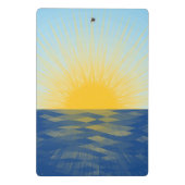 Sonnenaufgang über dem Ozean Neubeginn Mini Klemmbrett (Rückseite)