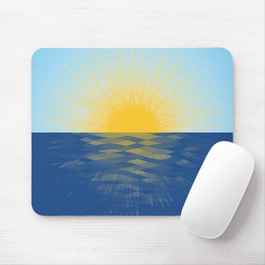 Sonnenaufgang über dem Ozean Neubeginn Mousepad (Mit Mouse)