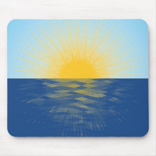 Sonnenaufgang über dem Ozean Neubeginn Mousepad (Vorne)