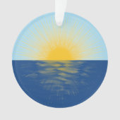 Sonnenaufgang über dem Ozean Neubeginn Ornament (Vorderseite)