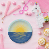 Sonnenaufgang über dem Ozean Neubeginn Pappteller (Party)