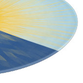 Sonnenaufgang über dem Ozean Neubeginn Schneidebrett (Ecke)