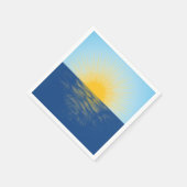 Sonnenaufgang über dem Ozean Neubeginn Serviette (Ecke)