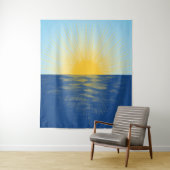 Sonnenaufgang über dem Ozean Neubeginn Wandteppich (Beispiel)