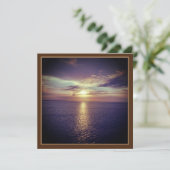 Sonnenaufgang über dem Ozean - Reisen nach Europa Karte (Stehend Vorderseite)