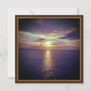 Sonnenaufgang über dem Ozean - Reisen nach Europa Karte