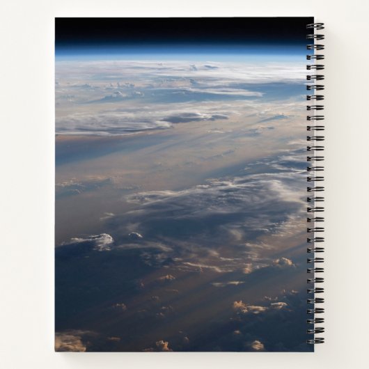 Sonnenaufgang über dem philippinischen Meer mit la Notizblock (Rückseite)