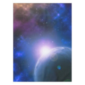 Sonnenaufgang über dem Planeten Erde Weltraummater Tischdecke (Vorderseite)