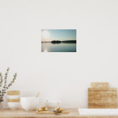 Sonnenaufgang über dem ruhigen See Poster (Küche)