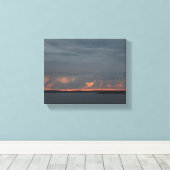 Sonnenaufgang über dem Stockholmer Archipel. Leinwanddruck (Insitu (Holzboden))