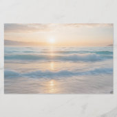 Sonnenaufgang über dem Strand Briefpapier (Vorderseite)