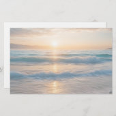Sonnenaufgang über dem Strand Briefpapier (Vorne/Hinten)