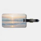 Sonnenaufgang über dem Strand Gepäckanhänger (Rückseite horizontal)