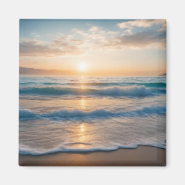 Sonnenaufgang über dem Strand Magnet