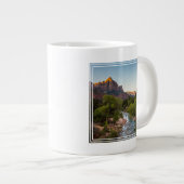 Sonnenaufgang über dem Watchman Jumbo-Tasse (Vorderseite Rechts)