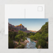 Sonnenaufgang über dem Watchman Postkarte (Vorne/Hinten)