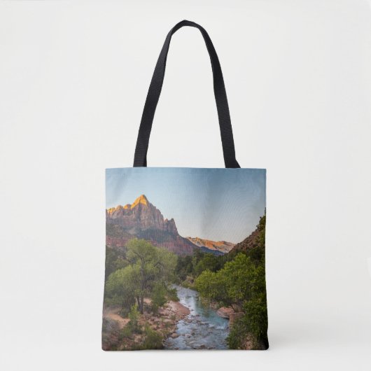 Sonnenaufgang über dem Watchman Tasche (Vorderseite)