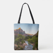Sonnenaufgang über dem Watchman Tasche (Rückseite)
