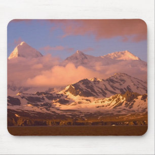 Sonnenaufgang über den Bergketten im Süden Mousepad