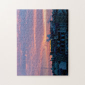 Sonnenaufgang über den Dächern von Paris im Winter Puzzle (Vertikal)