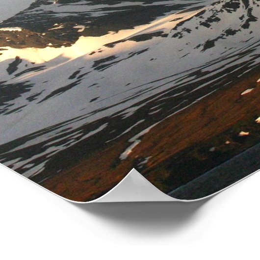 Sonnenaufgang über den Gebirgsketten im Süden 2 Poster (Ecke)