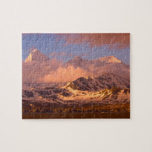 Sonnenaufgang über den Gebirgsketten im Süden Puzzle