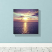 Sonnenaufgang über den Ozeanwellen Leinwanddruck (Insitu (Holzboden))