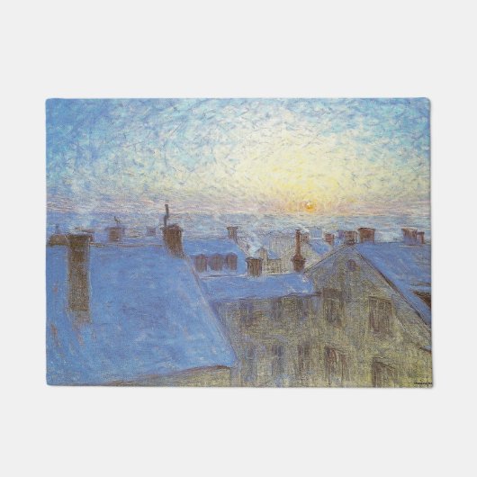 Sonnenaufgang über den Rooftops (von Eugène Jansso Fußmatte (Vorderseite)