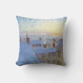 Sonnenaufgang über den Rooftops (von Eugène Jansso Kissen