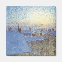 Sonnenaufgang über den Rooftops (von Eugène Jansso Magnet